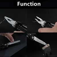 Feriales 15-in-1 Camping Multitool – Hochleistungs-Edelstahl – Tragbares Klappmesser, Zange & Überlebenswerkzeug für Outdoor, Wandern & Notfälle 1