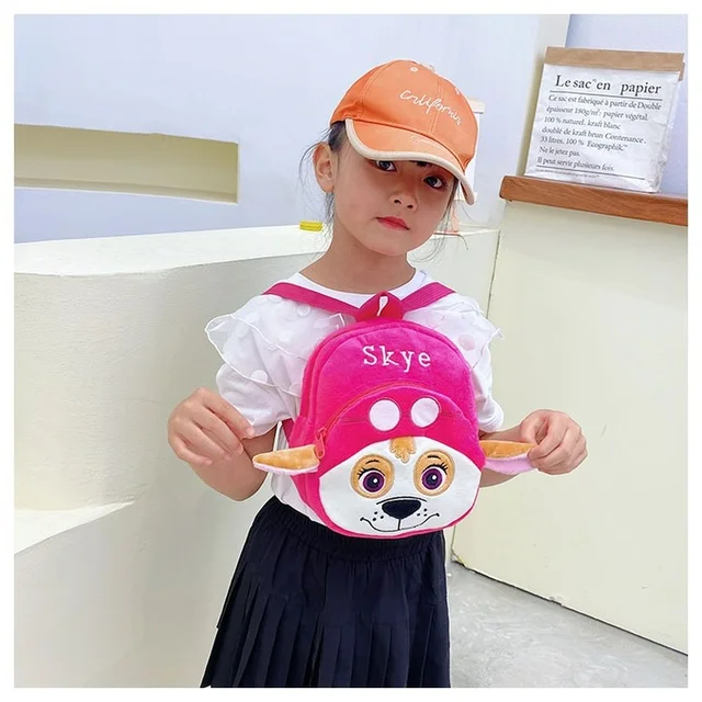 New Paw Patrol Backpacks Anime Figures Skye Rocky Rubble Marshall Chase Plush Backpack Boys Girls Toy Bags Kids Toys Child Gifts 3