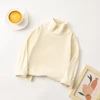 Cozy Unisex Children Long Sleeve T Shirt with Half High Collar Solid Color Base Layer Versatile Suitable Layering Chilly Seasons 2