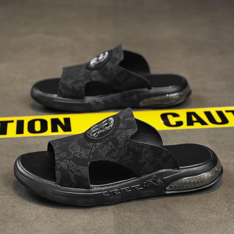 

Шлепанцы CYYTL мужские летние, повседневные сандалии на платформе, кожаные пляжные тапочки, сланцы, спортивные шлепанцы в рыбацком стиле