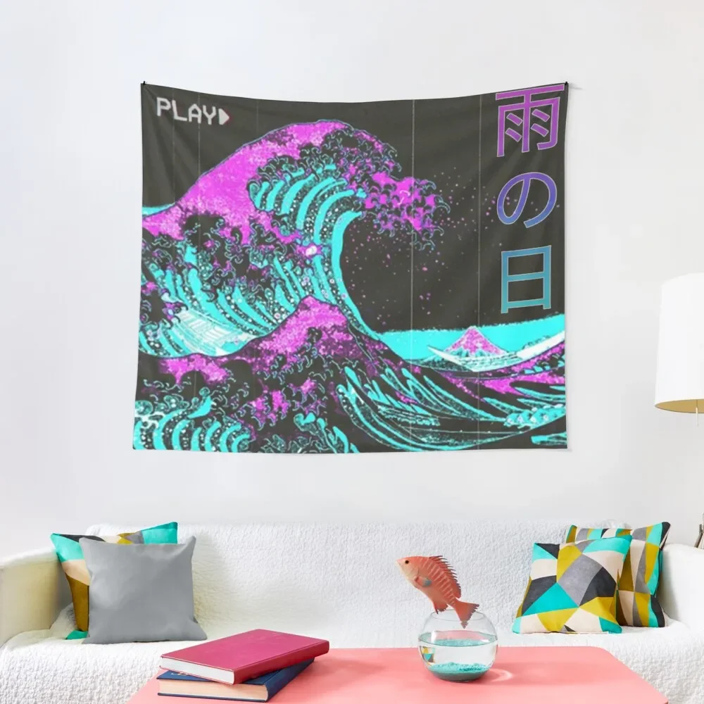 

Большой гобелен VaporWave, забавный декоративный гобелен для спальни