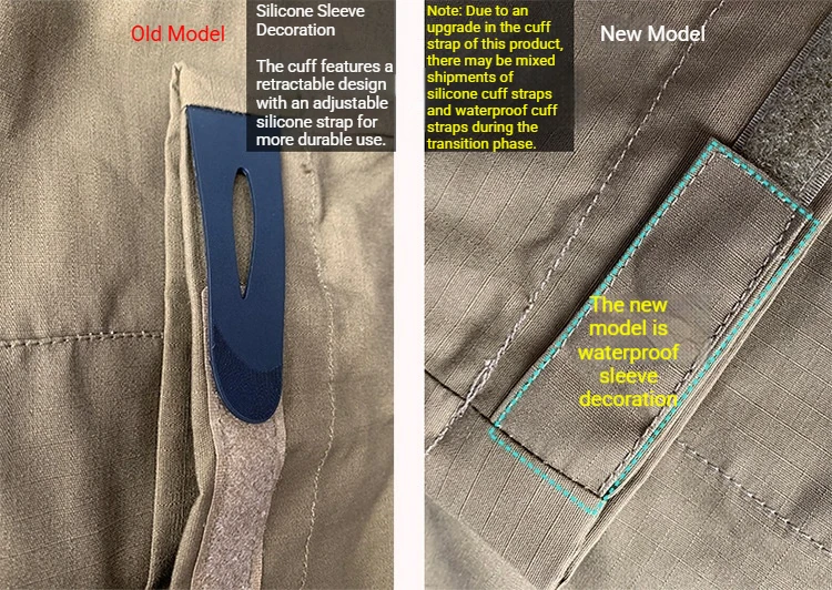 M65 Multicam Taktische Jacken für Herren, wasserdichte Windjacken, männlicher Camouflage-Motorradparka, Trenchcoat – Detail 1