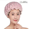 Ctallthy Unicorn Pony Lovely Thick Women Shower Caps Colorful Double Layer Bath Shower Hair Cover Adults Waterproof kitchen hats 3