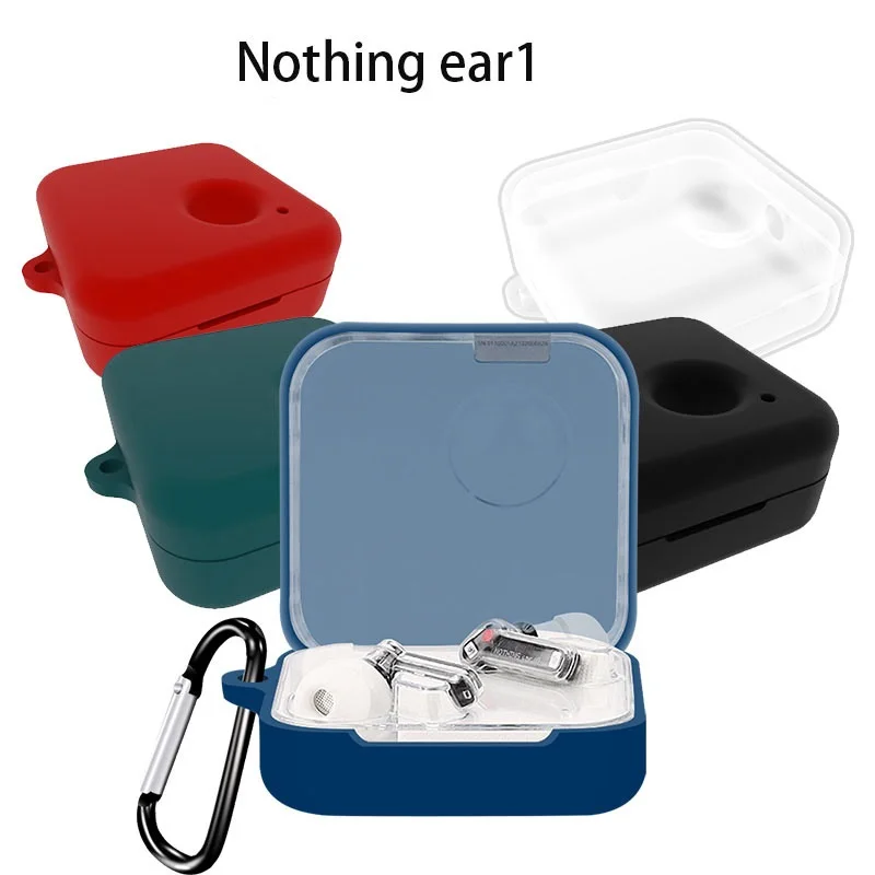 

Silicone Earphone Case For Nothing Ear(1) Dust-proof Protective Wireless Bluetooth Earphone Soft Cover For Nothing Ear (1) Ear 1