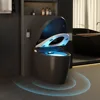 Smart Toilet with Bidet Built in,Black One-Piece Toilet Elongated Automatic  Tankless with Auto Flushing 1