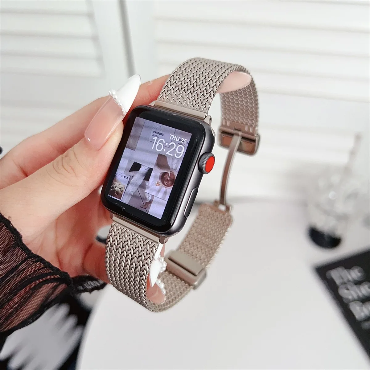 Curea de ceas pentru iWatch 42/44/45/49mm 38/40/41mm, metalică, la modă, pentru seria de ceasuri Ultra2 Se 9/8/7/6/5/4/3/2/1_voghion.com