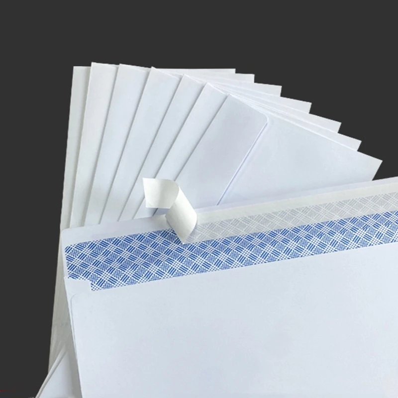 Windowless white envelope 10 # Secure Business Envelope Hold A4 paper Bill invoice Self Sealing Envelope 10-100Pcs mailing envelopes kraft paper envelopes