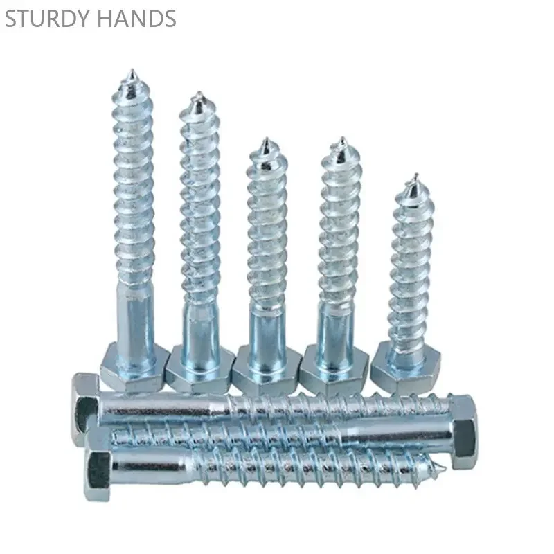 Vis Autotaraudeuses à Tête Hexagonale Externe, Matériel de Galvanisation, Grandes et sulf, Outils de Quincaillerie, M6, M8, M10, M12, 5 à 50 Pièces