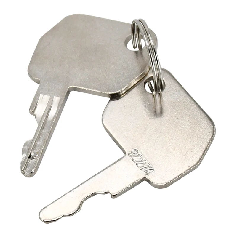 2 PCS Ignition Key 92274 ELI80-0121 E2NN11603AA E2NN1163AA 86502903 5KM92274 Compatible with Ford JCB New Holland 340 755B 550