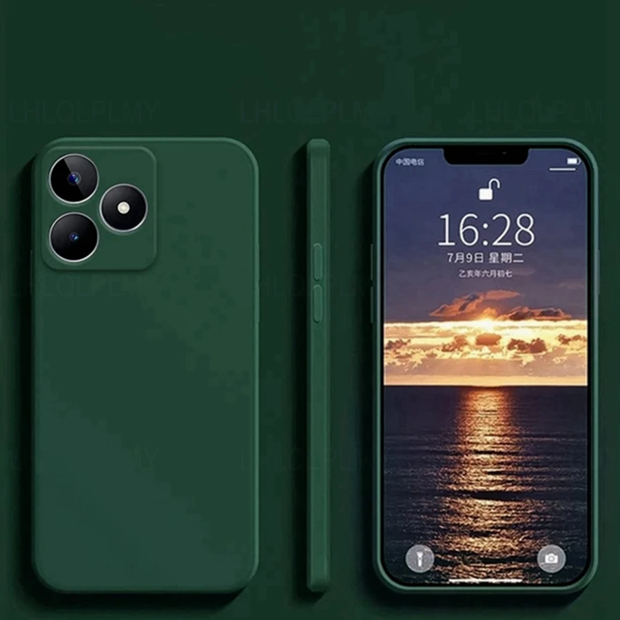Square Liquid Silicone Soft Phone Case - Enhanced Protective Cover