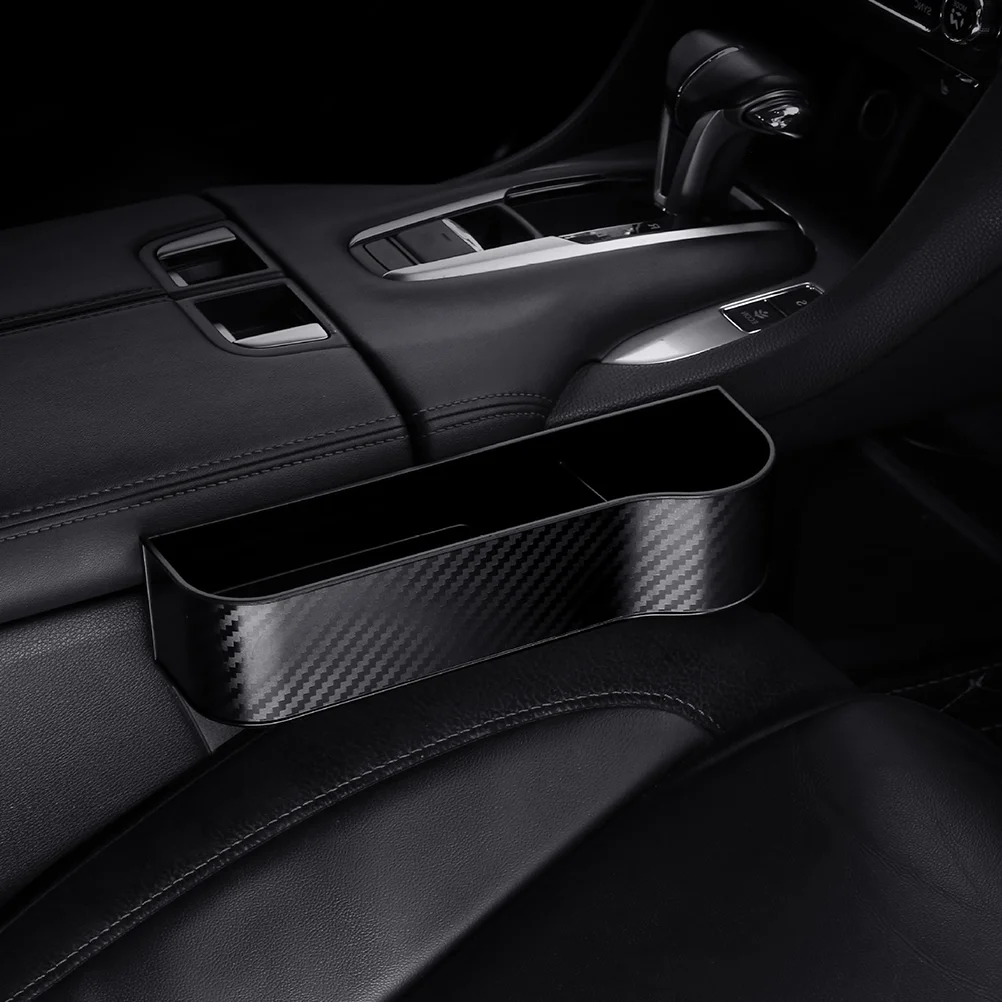 

2 Pcs Black Storage Boxes Vehicle-mounted Car Seat Crack Gap Filler Multifunctional Organizer between and Console