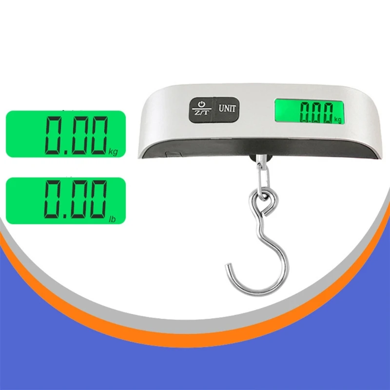 Dropship Portable Digital Luggage Scale 50kg 10g LCD Hanging