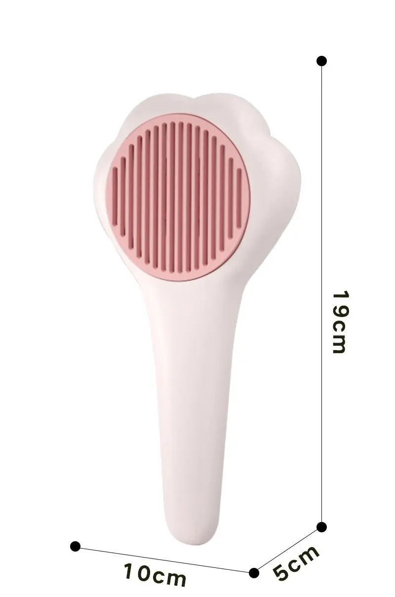 Cat Grooming Flea Comb With Release Button For Pet Hair Removal_voghion.com