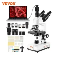 VEVOR Compound Trinocular Microscope 40X-2500/40X-5000X Magnification Lab Microscope with LED Illumination & External Interface 1