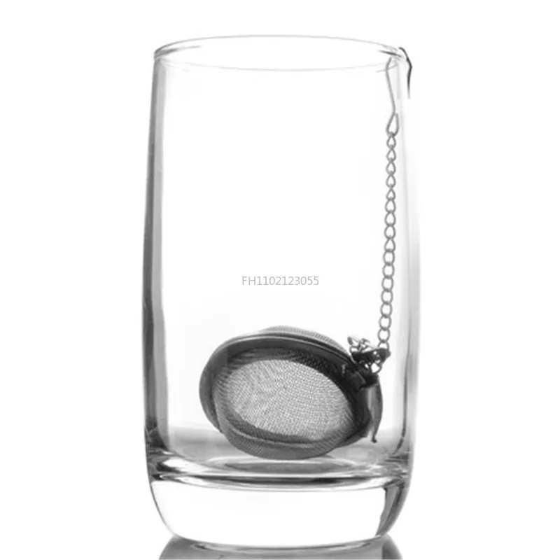 1PCS Stainless Steel Mesh Strainer With Chain SpiceTea Ball Infuser Tea Leak Home Soup Pot Sauces Marinade Seasoning Filter Ball