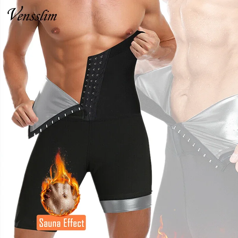 Body Shaper Hot Thermo Sauna Pants Men Sweat Waist Trainer Leggings Slimming Weight Loss Workout Compression Shapewear
