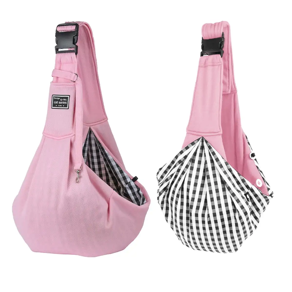 

Comfortable Sling Design for Dog Travel Bag and Puppy Pink