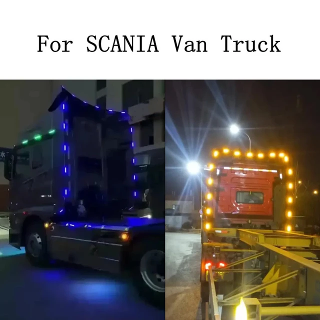 SCANIA-Lumière Ambiante LED 24V pour Camion, Lampe de Toit, Pare-Choc,  Porte, Remorque, Camion, Caravane, Accessoires de Décoration - AliExpress