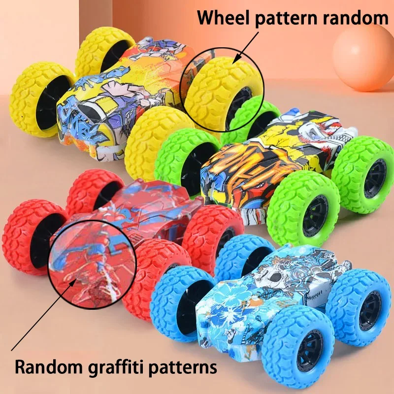 Children's Double-Sided Inertial Safety Toy Car - Anti-Collision & Anti-Fall Off-Road Adventure Vehicle