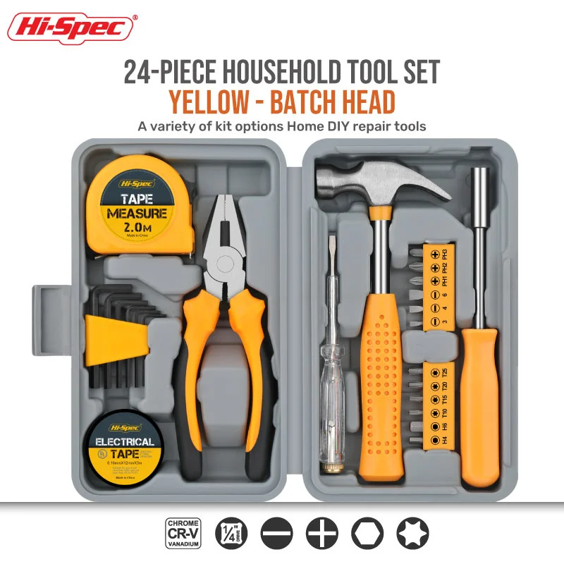 Home Use Complete Tool Box Kit Household Hardware Hand Tool Set Tool Boxes Multi-tool Screwdriver Wrench Hammer Tools Kits