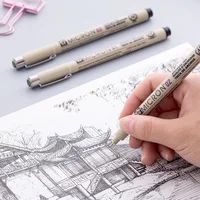 1 pcs Sakura Liner Pen Set Waterproof Black Fineliner Micron Pen Design Sketch Drawing Marker Artist Markers School Supplies 2