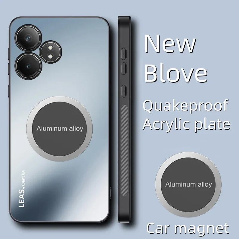 Matte Acrylic Magnetic Shockproof Protective Phone Case
