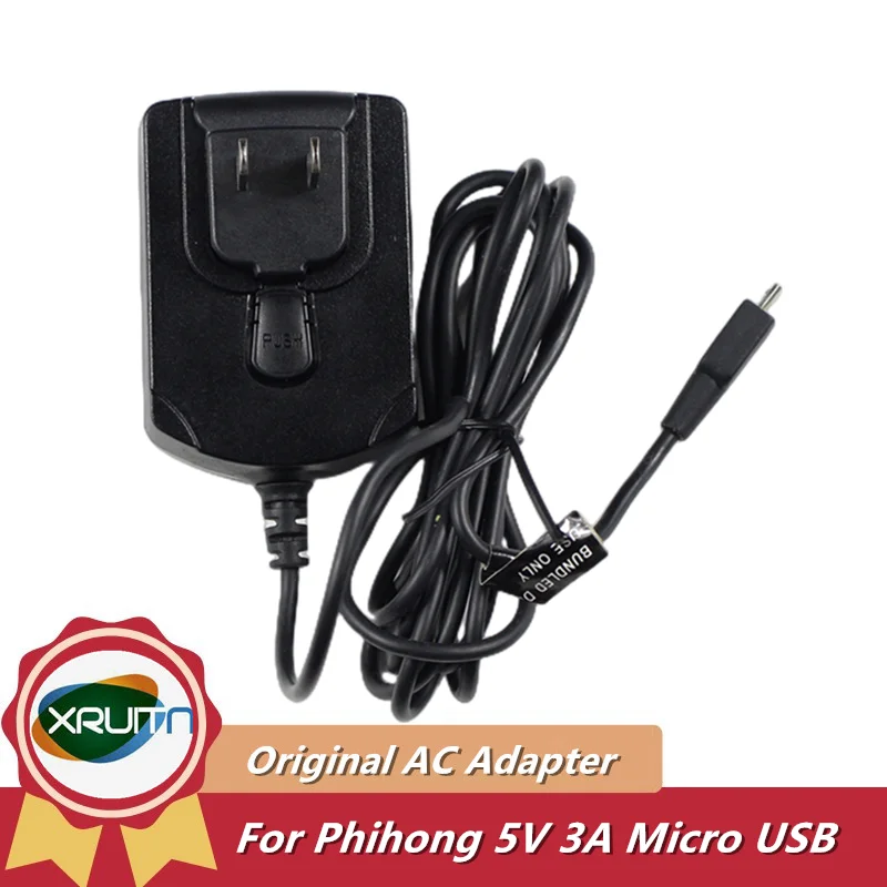 

Genuine Phihong Switching Power Supply Model PSAC15R-050 5V 3A Micro USB For Logitech AC Adapter Charger US/ EU/ UK Plug