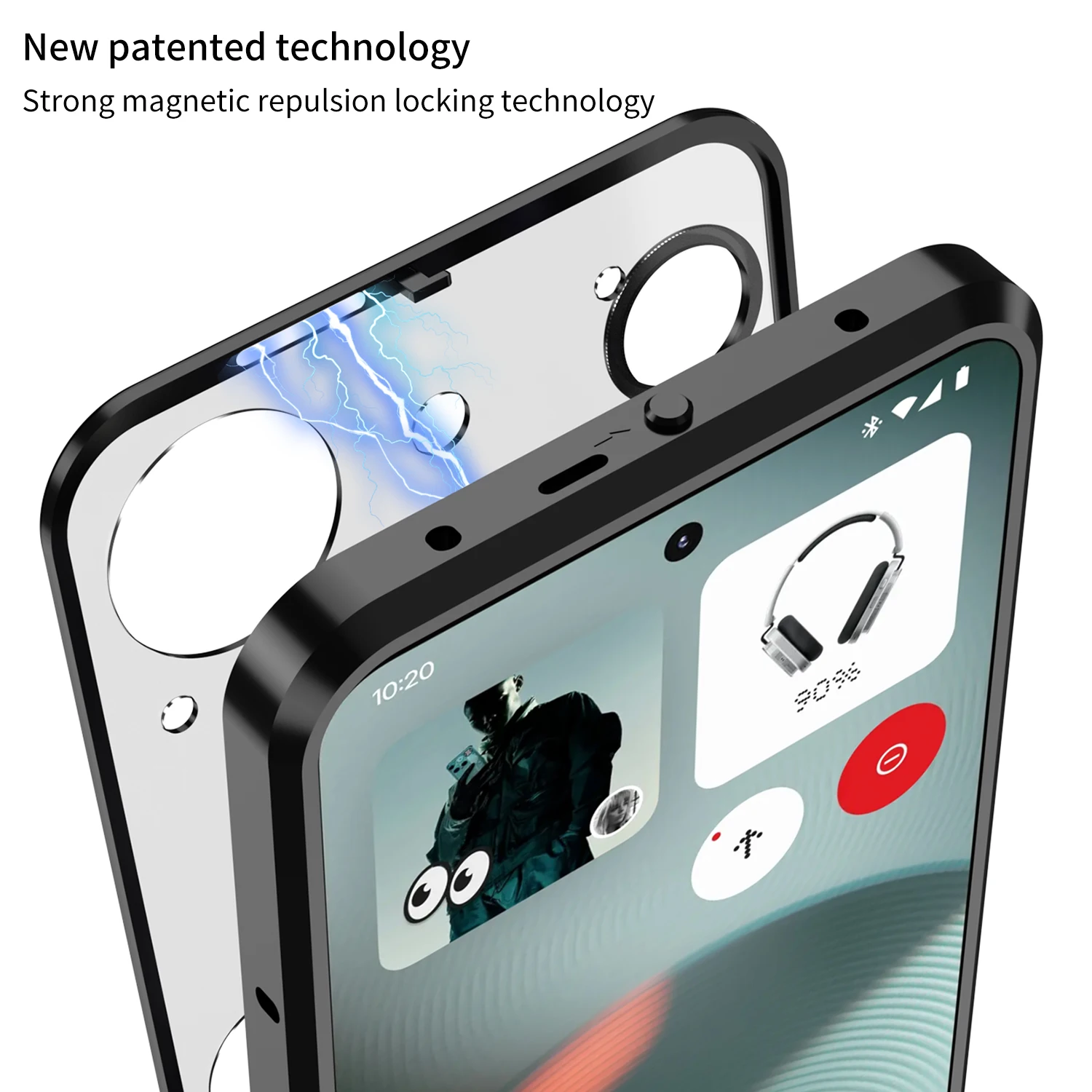 Sleek Glass Back Drop-Proof Case – Skin-Friendly Snap-On Cover