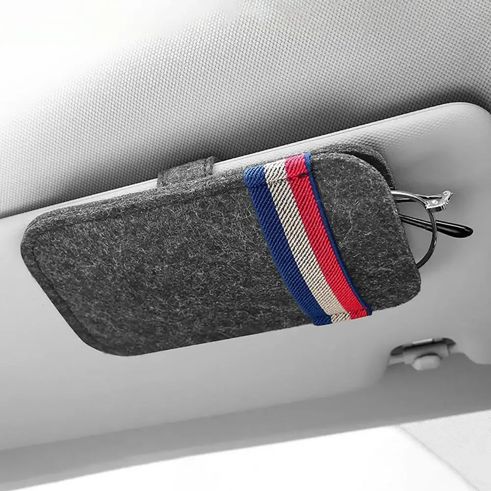 

Car Sunglasses Organizer Bag Eyeglass Holder Glasses Storage Clip For Audi Bmw Auto Interior Organize Car Sunglasses Holder