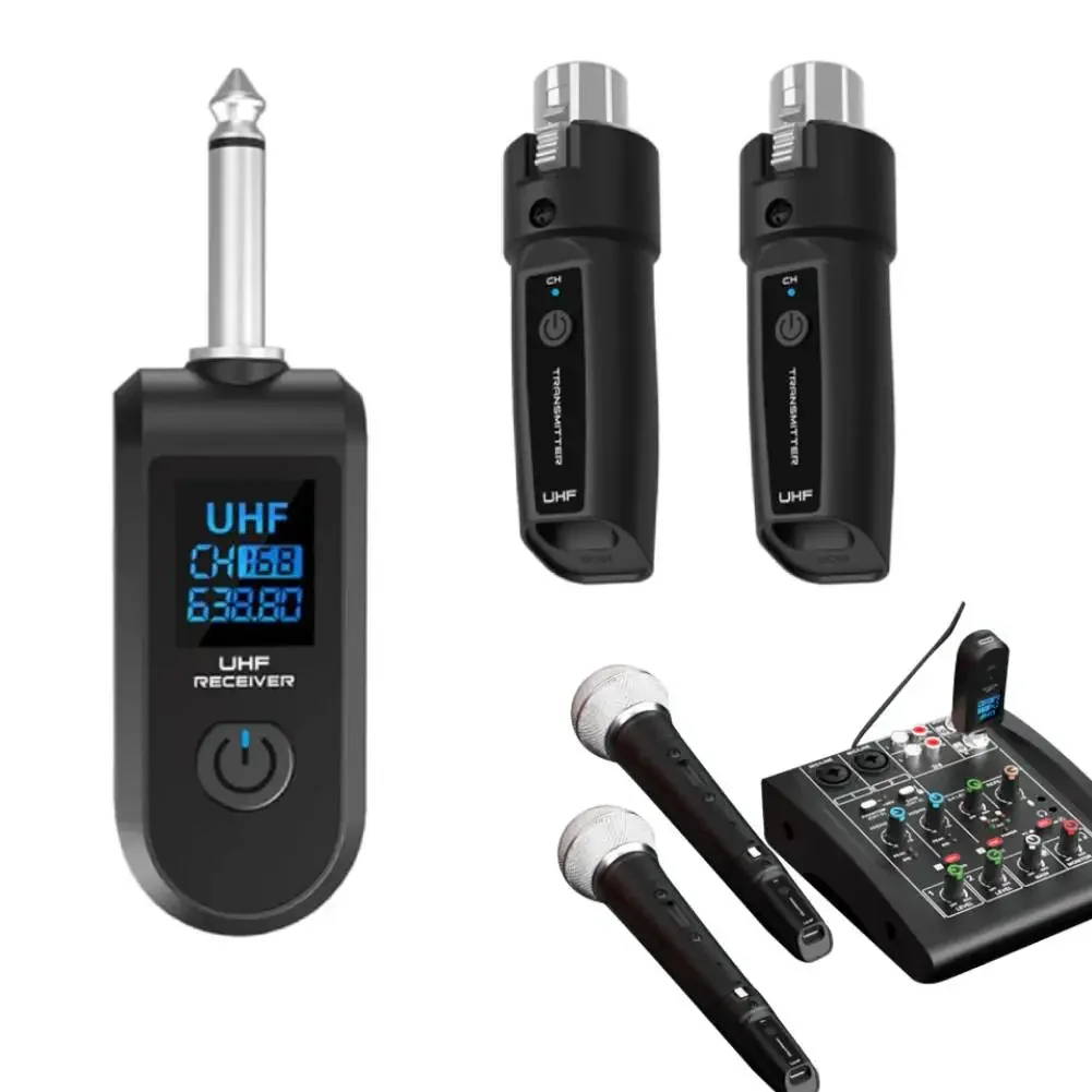 Rechargeable Wireless Microphone Converter System for Wired Mics