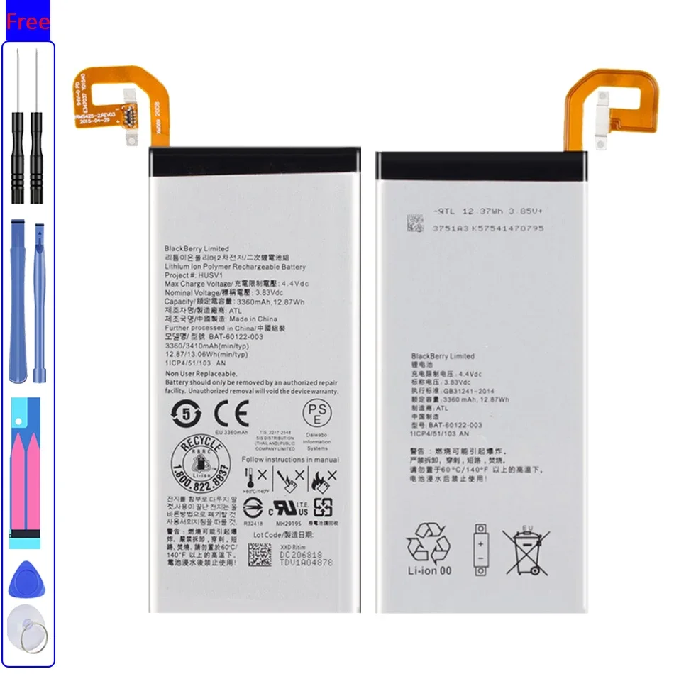 

3360mAh YKaiserin Battery BAT-60122-003 BAT60122003 For BlackBerry Priv Bateria