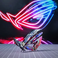 New 3D Mini Metal Puzzle Model Dazzles Republic of Gamers LOGO Metal Decoration DIY Assembly Jigsaw Education Toys for Kids14+y 1