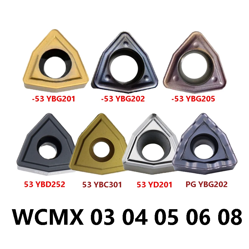 WCMX U Drill Carbide Inserts WCMX030208 WCMX040208 WCMX050308 WCMX06T308 WCMX080412 R-53 YBG201 YBG202 YBG205 YD201 YBC252 Tools zcc ct spkn1504edtkr ybc301 spkn1504edtkr ybg202 spkn1504edtkr yc30s spkn1504edtkr yd201 карбидные вставки с чпу 10 шт коробка