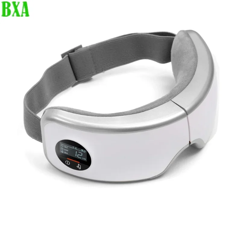 Foldable Eye Massager w/ Heating Vibrators Bluetooth Music Massage Multi-frequency for Eye Relax,Reduce Eye Strain,Improve Sleep