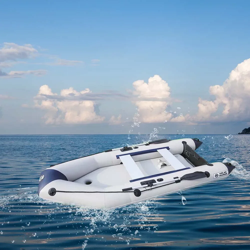 SolarMarine PVC 3M Rigid Inflatable Boats High Quality Assault Boat River Raft Dinghy with CE Certificate 4luxury life vest