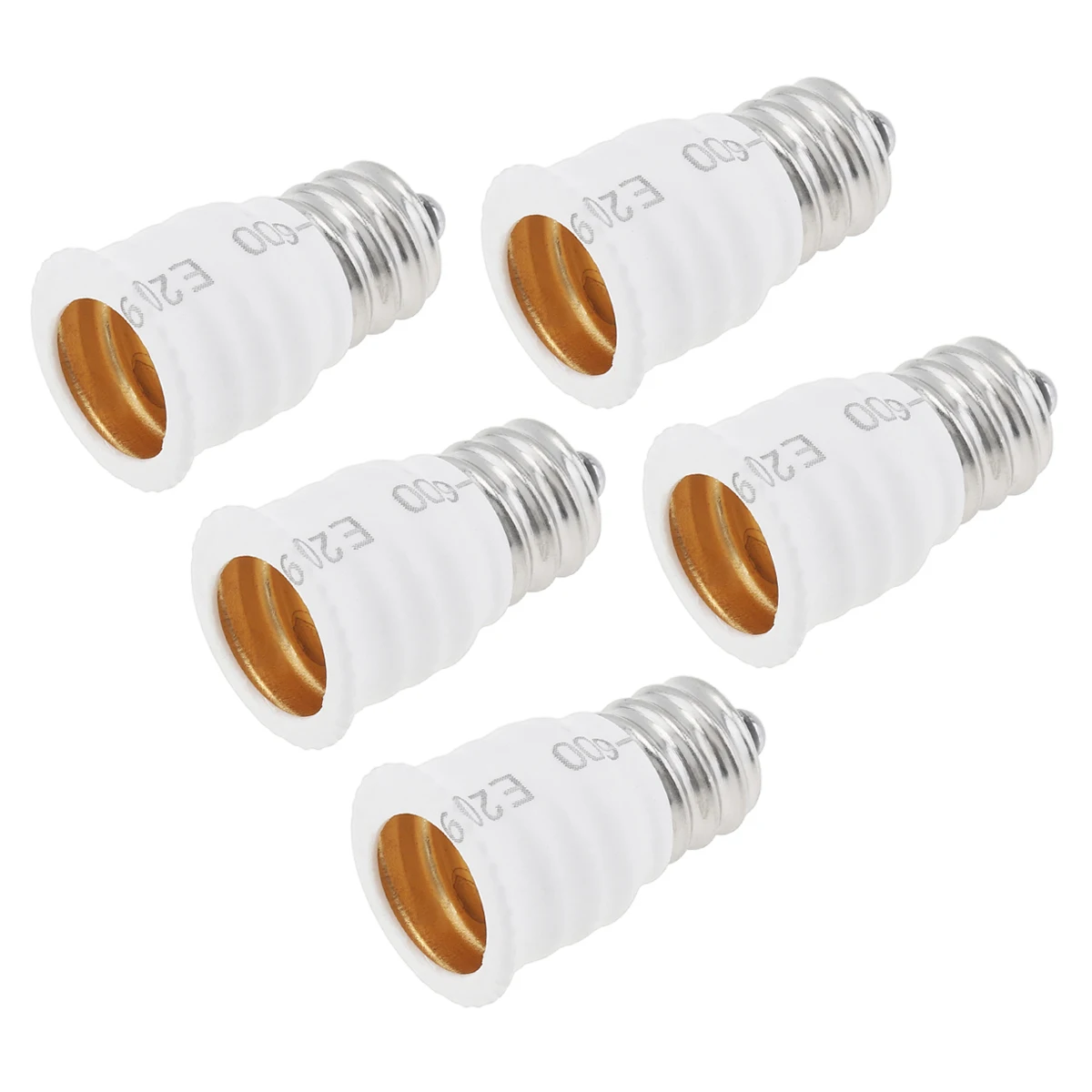 5pcs E12 to E14 Light Socket Adapter Converter LED Light Holder Lamp Bulb Adapter Sockets Changer Lighting Accessories