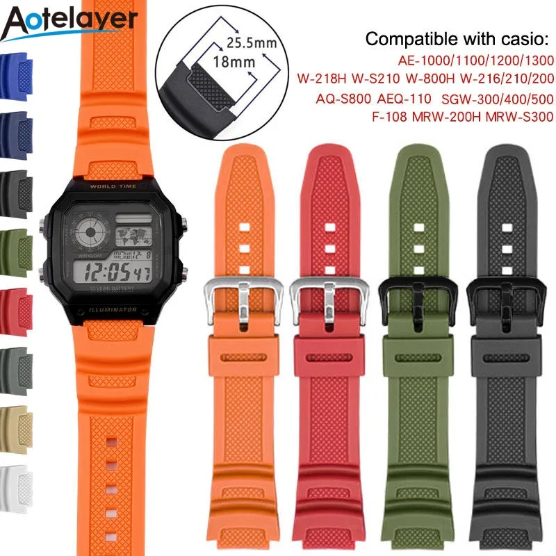 Comfortable Stainless Steel 18 mm Watch Band WAT1410.BA0954_K0016821