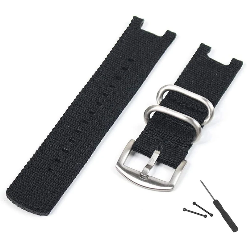 

Canvas Nylon Replacement Watchband Strap Stainless Steel Buckle For Xiaomi Amazfit T-Rex Smartwatch With Install Tools