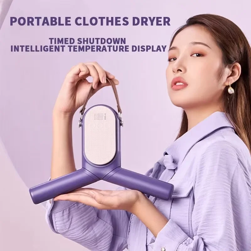 2025  Dormitory mini warm air dryer home travel multi-functional clothes drying household small foldable portable clothes dryer 3