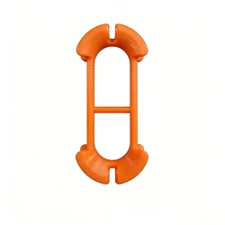 Versatile Reusable Cable Organizer: Anti - Tangle Solution for Earphones and Charging Cords (Orange)
