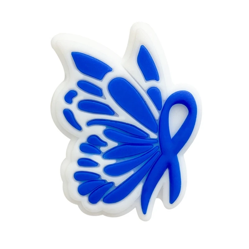 

Upgrade Silicone Teether Teething Toy BPA Bow Tie Bead Butterfly Beads DIY Teether Used for Babies 11.6x10-inch