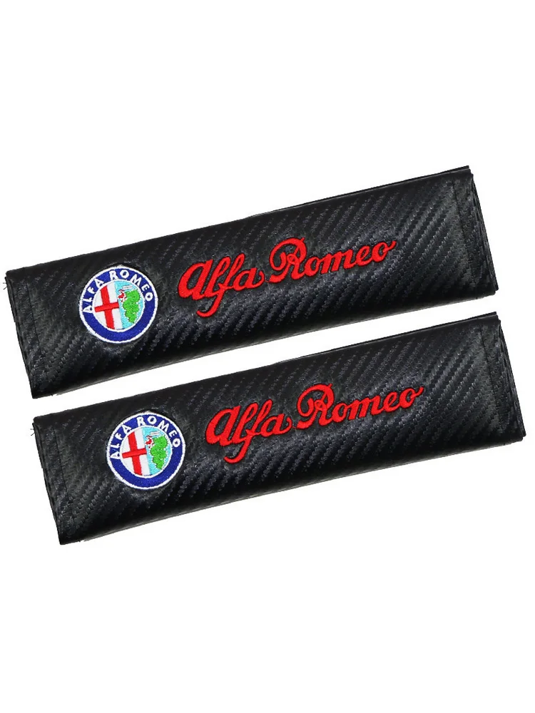 2 Stücke Autositzgurt Abdeckung Schulterpolster Autozubehör Für Alfa Romeo Giulia Stelvio Giulietta Mito Tonale Brera Dis