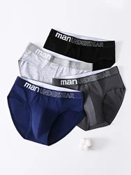 Men's 4 - Pack Cotton Breathable Comfort Briefs - Trendy & Sporty Design - M (4PCS - UN)