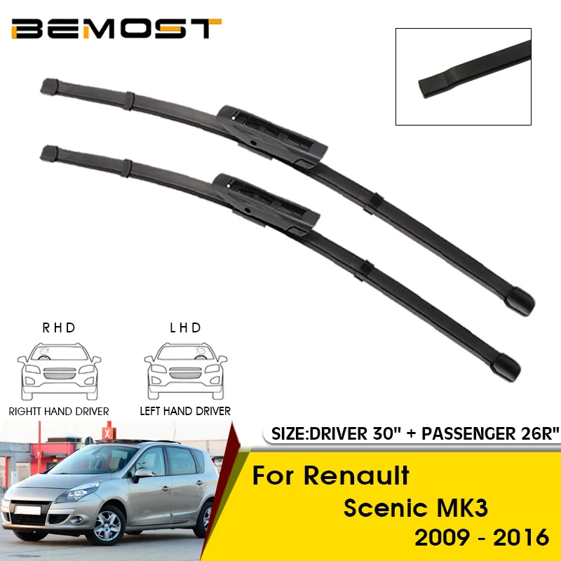 

Щетки стеклоочистителя для Renault Scenic MK3 2009-2016, 30 + 26R