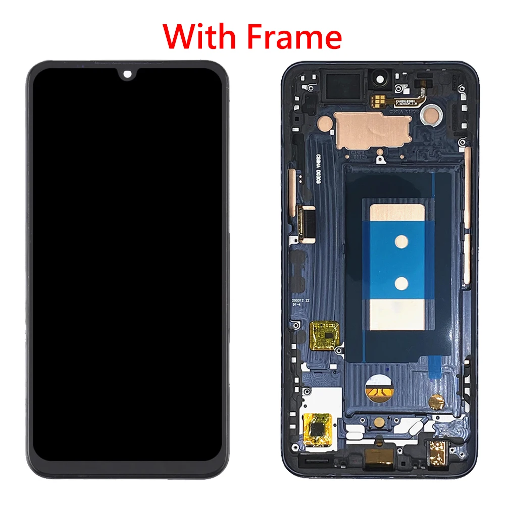 LG G8X G8S V50S G8 ThinQ LCD 디스플레이 터치 스크린 (LG G8 ThinQ LCD 용 프레임 디지타이저 패널 어셈블리 교체 포함) AAA +