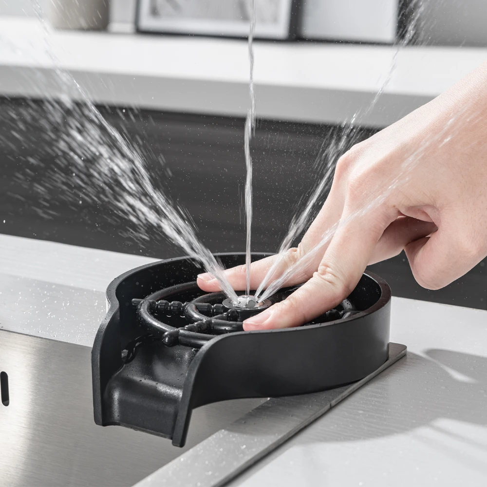 Kitchen Sink Pressure Washer Automatic Bottle Washer Bar Sink Glass