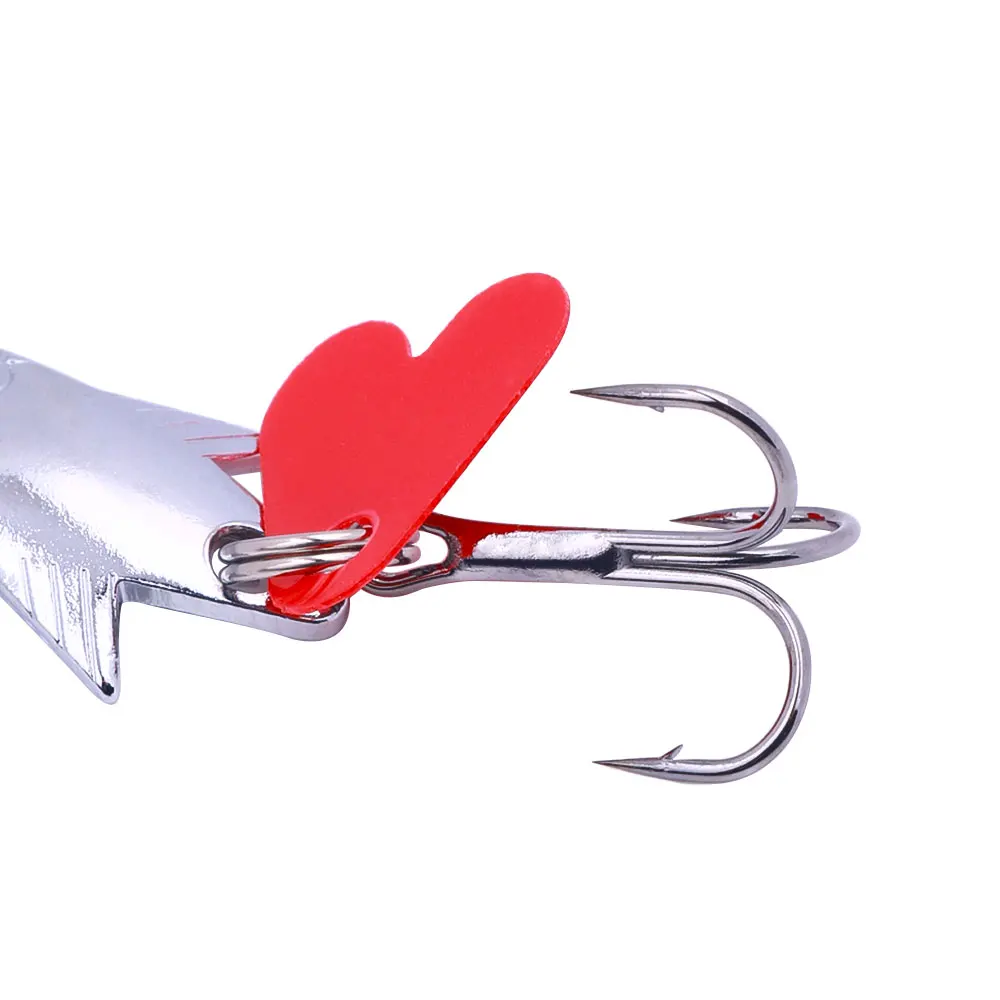Fishing Lure Carp Fishing Bait 1pcs Fishing Spoon 7g 10g 28g 50g Metal Spoons Lure Hard Bait Spinner Fishing Lure Sequins Artificial Bait with Treble Hook