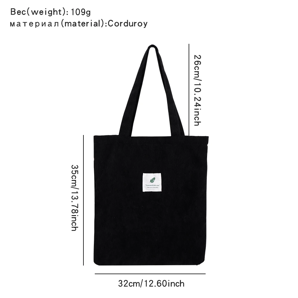 Ladies handbag canvas shoulder bag for women environmental reusable school bag