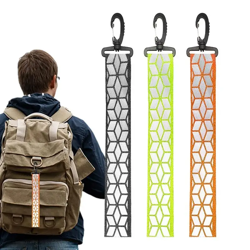 Reflective Pendant Safety Reflector Pendant Clothing Keychain Lightweight And Portable Outdoor Tool For Running Cycling