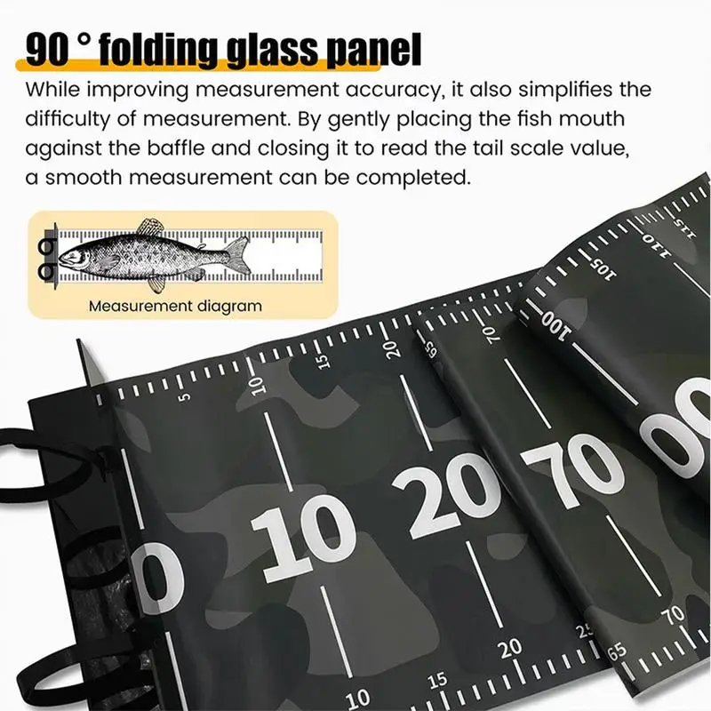Fish Ruler For Boat Precise Multifunctional Fish Measuring Mat Wear-Resistant Ruler Portable Fillet Mat For Outdoor